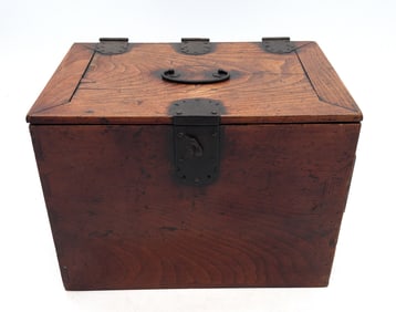 19th C. Japanese Suzuribako Merchant's Box w/ Abacus