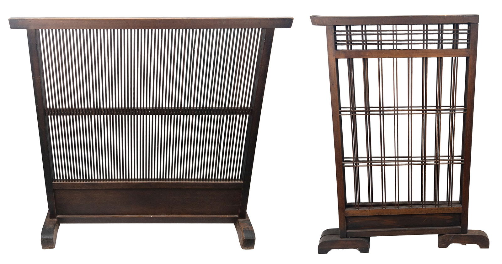 Pair of 19th C. Japanese Wood Screens (1 of 4)