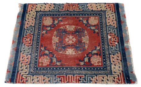 Antique Tibetan Prayer Rug, 35 1/2" x 26 1/4"