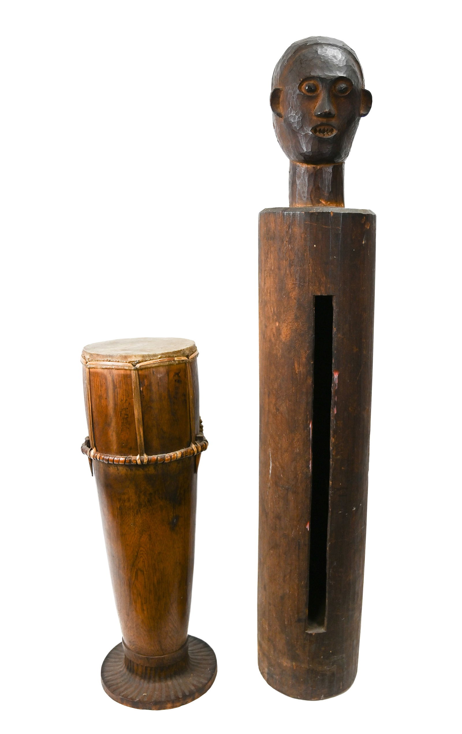 Two Indonesian Wood Drums (1 of 6)