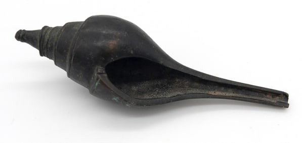 18th C. Indian Cast Bronze Conch Shell (Shanka)