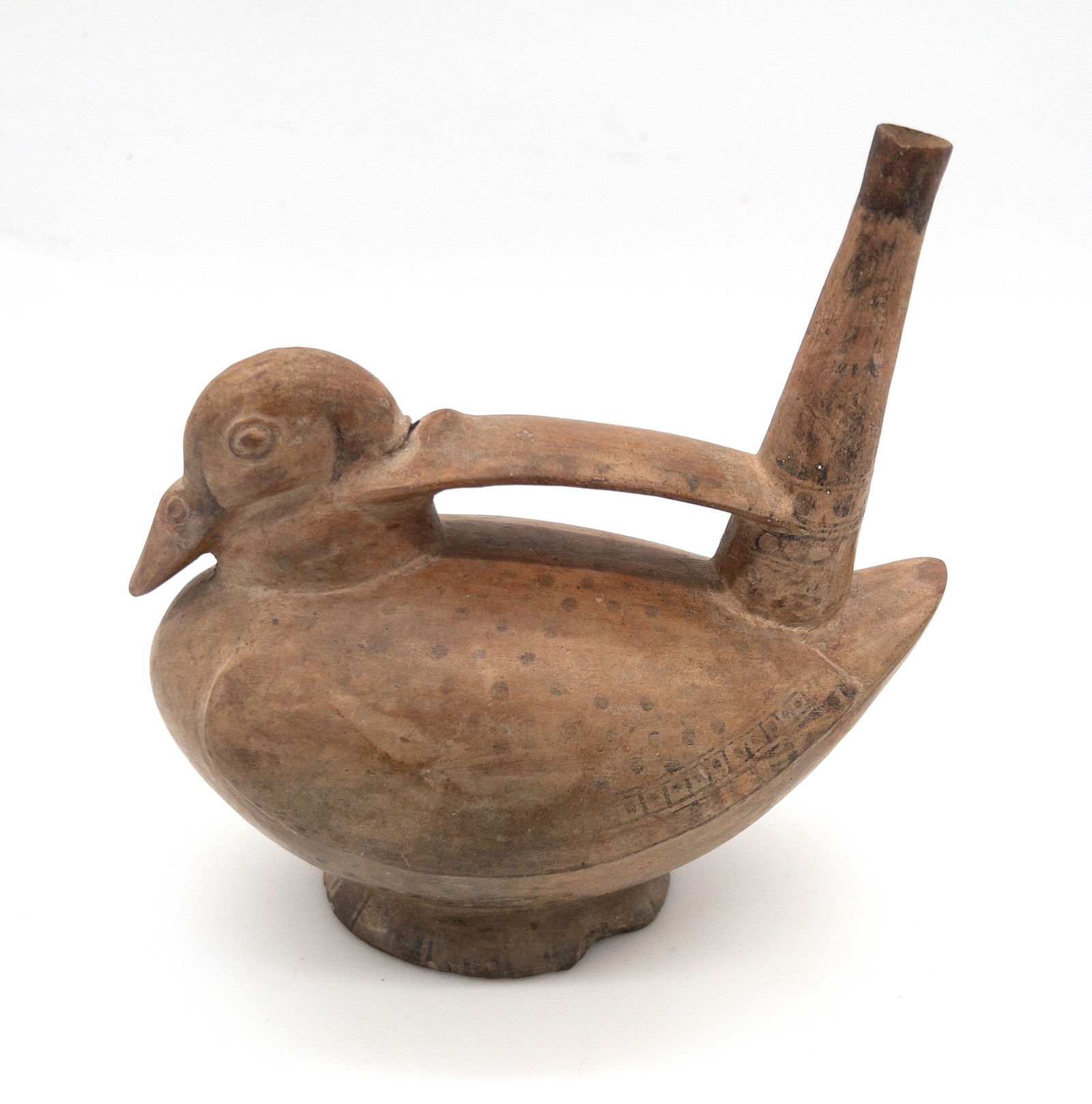 Incan Sican Style Ceramic Duck Whistle, North Peru (1 of 4)