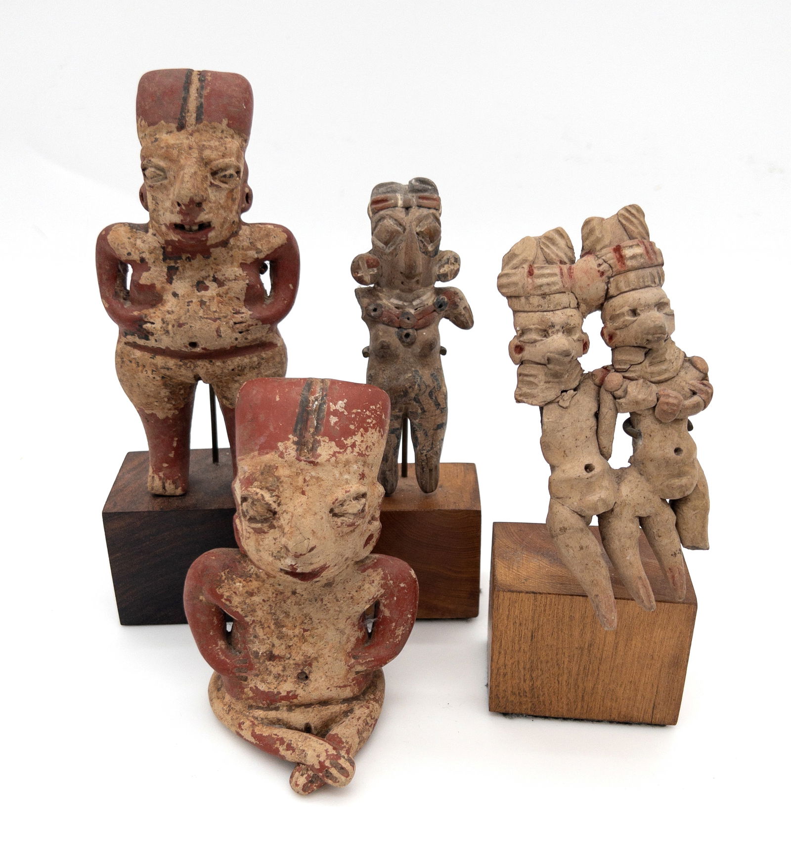 Lot of 4 Pre-Columbian Pottery Figures (1 of 8)