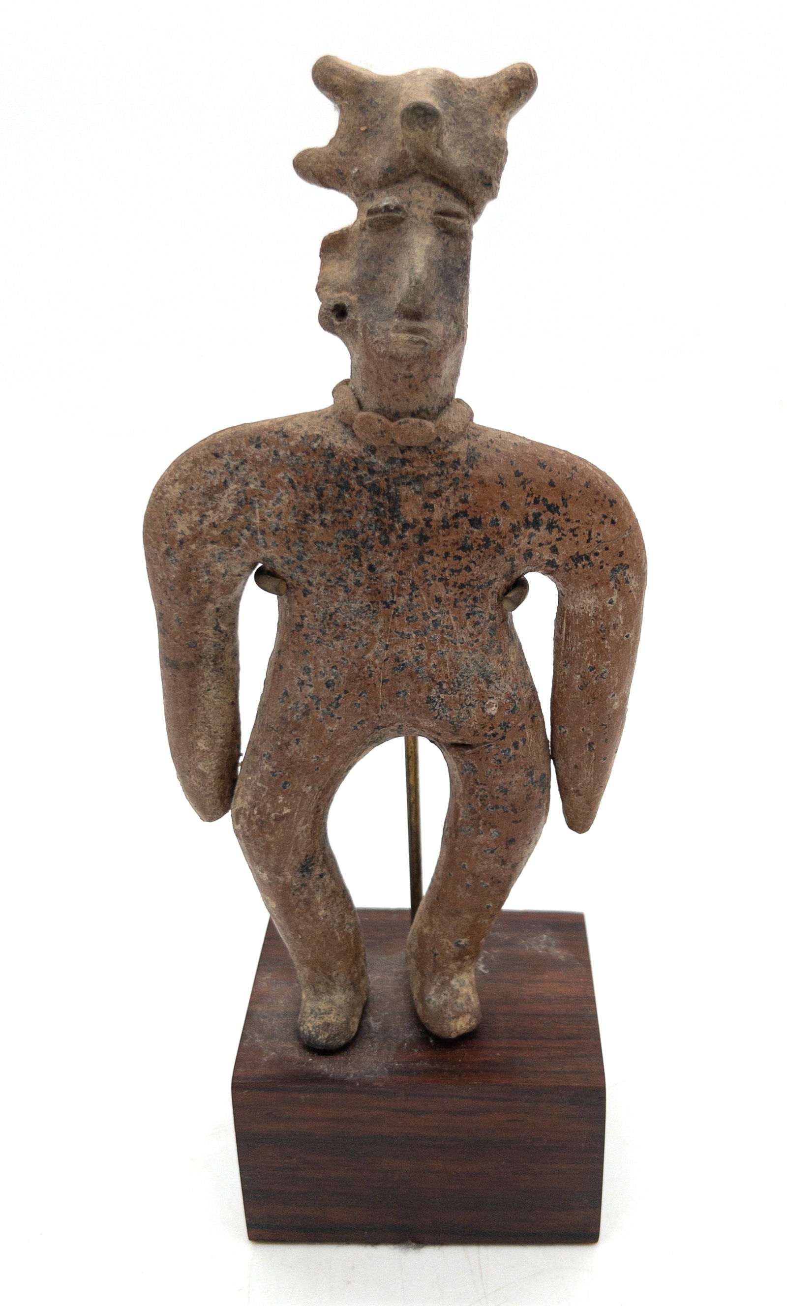 Pre-Columbian Colima Standing Gingerbread Pottery Figure (1 of 4)