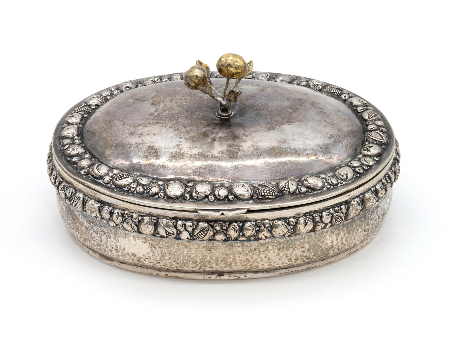 German 800 Silver Lidded Box, Hestermann u. Ernts, Munich (1 of 4)