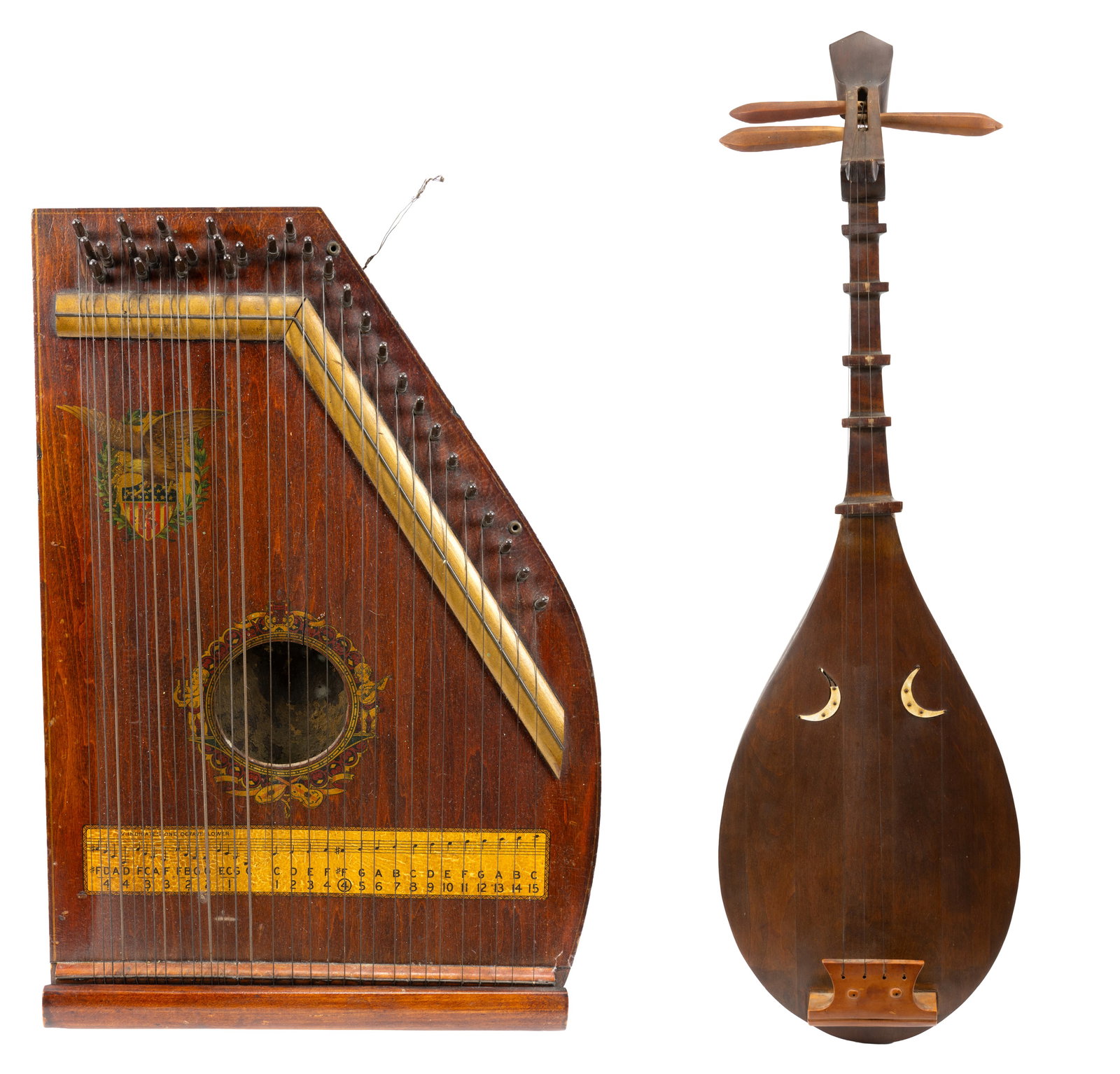 Two Musical Instruments: Japanese Biwa & American Zither (1 of 5)