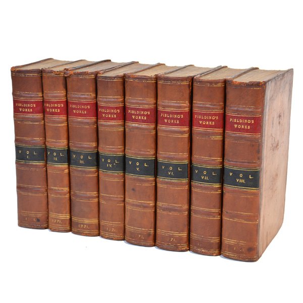 Fielding, Henry, The Works Of Henry Fielding Esq 8 vol: Fielding, Henry, The Works of Henry Fielding Esq With The Life of the Author in Eight Volumes A New Edition, printed in London for W. Strahan, J & F Rivington, L. Hawes & Co. (et al), book plate by Wi