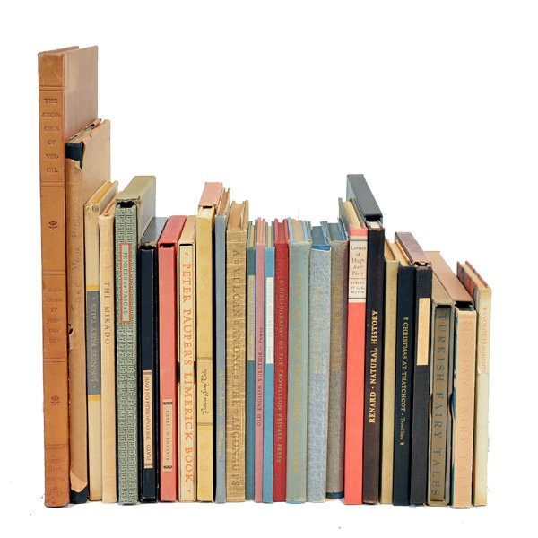 26 Volumes of Private and Small Press Books,: 26 Volumes of Private and Small Press Books, The Ackmals, by Henry Williamson, A Vulcan Among The Argonauts, by Robin Lampson, Natural History, by Jules Renard and more, good condition.