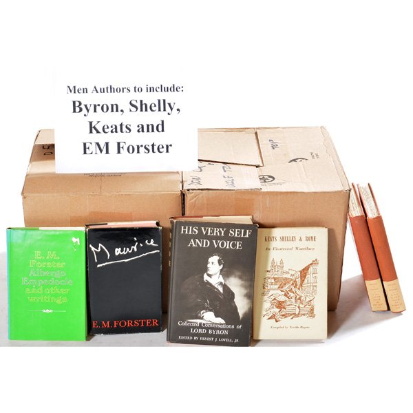 Lot of Men Authors: Lot of men authors to include: Byron, Shelly, Keats, E M Forster and possibly others, good condition.
