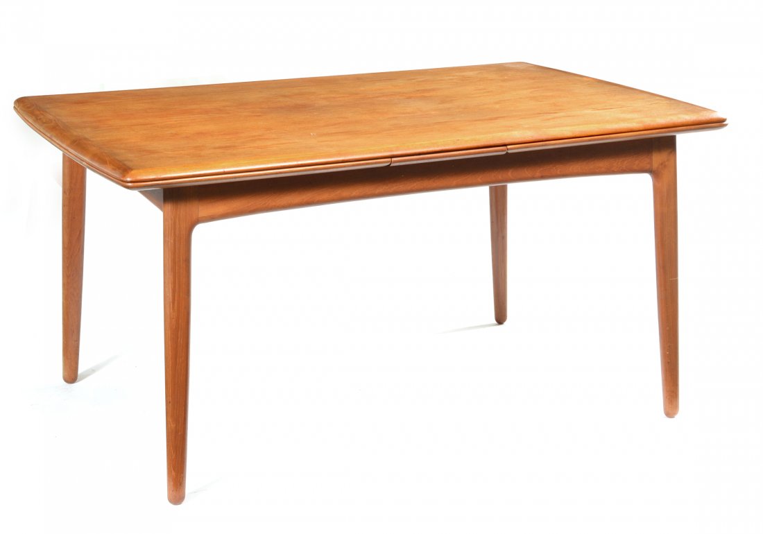 Mid century modern Danish teak dining table (1 of 2)