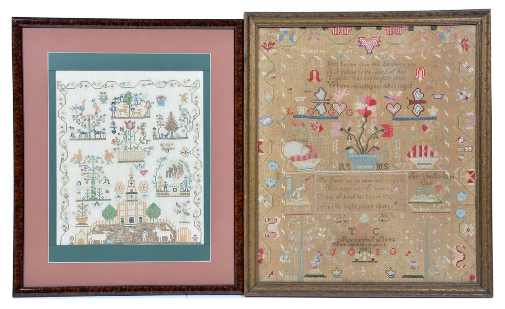 2 Large samplers, one 1842 (1 of 2)