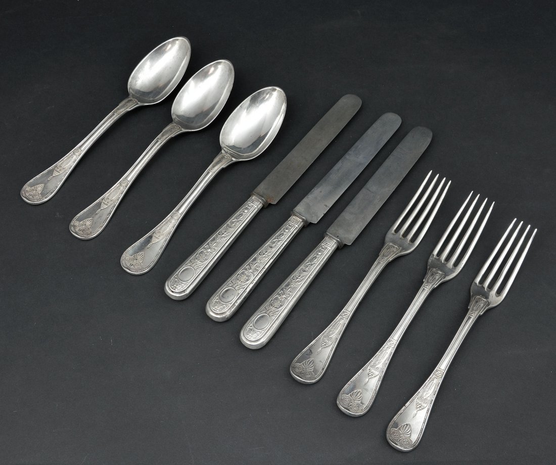 Klinkosch 9 pc set of silver flatware (1 of 5)
