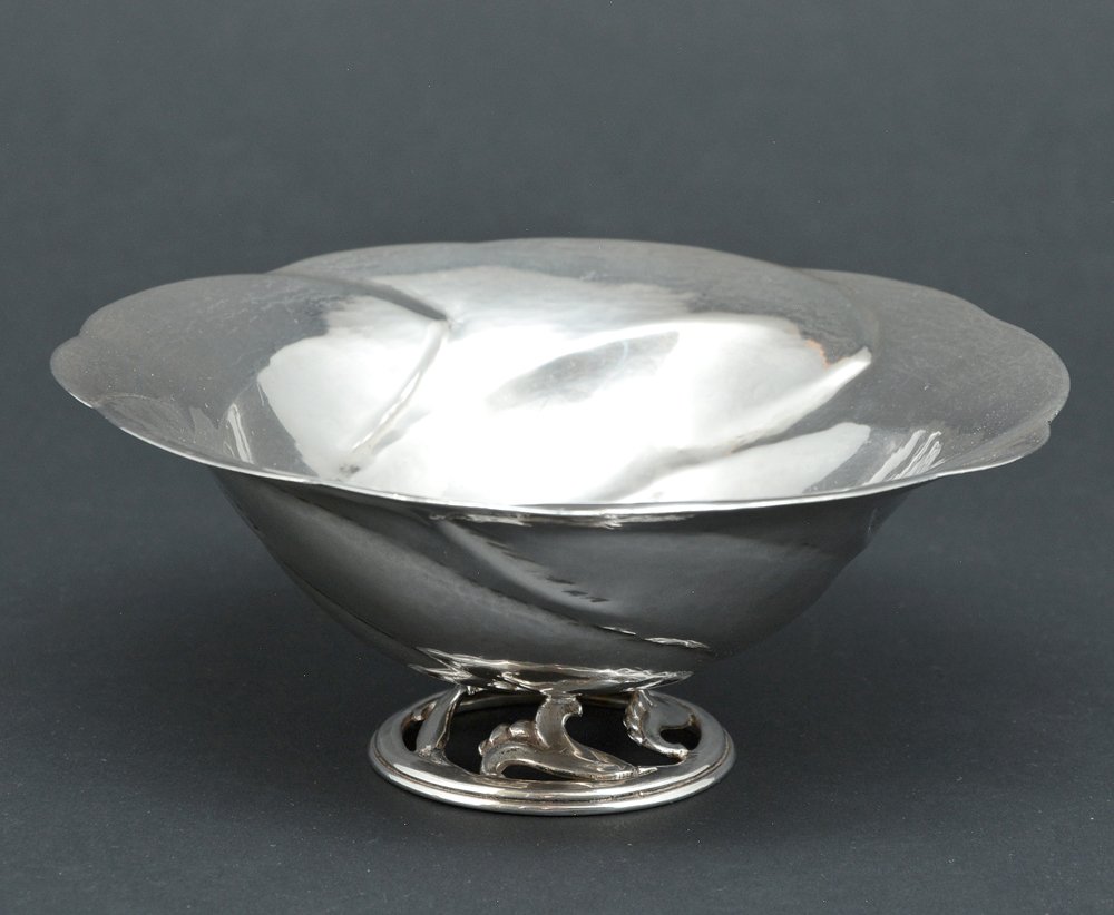 Peer Smed hammered sterling dish 5 5/8"dia (1 of 3)