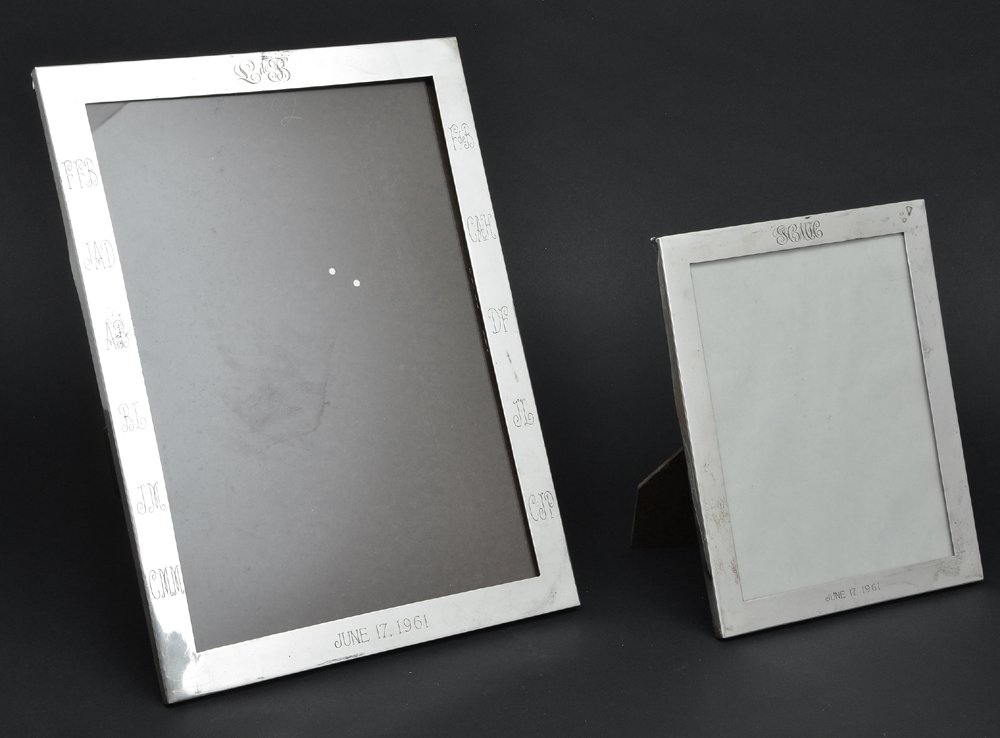 2 Shreve & Co sterling picture frames (1 of 1)