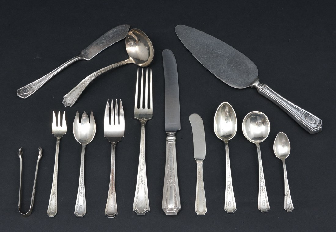 Durgin Sterling flatware, 10 pc. for 12, 106 ozt (1 of 2)