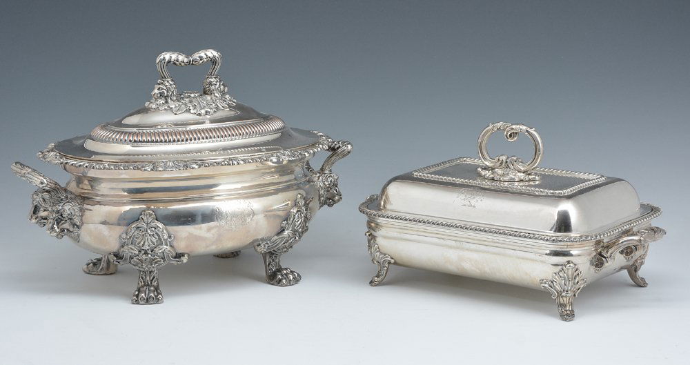19th c English covered silverplate serving dishes (1 of 1)