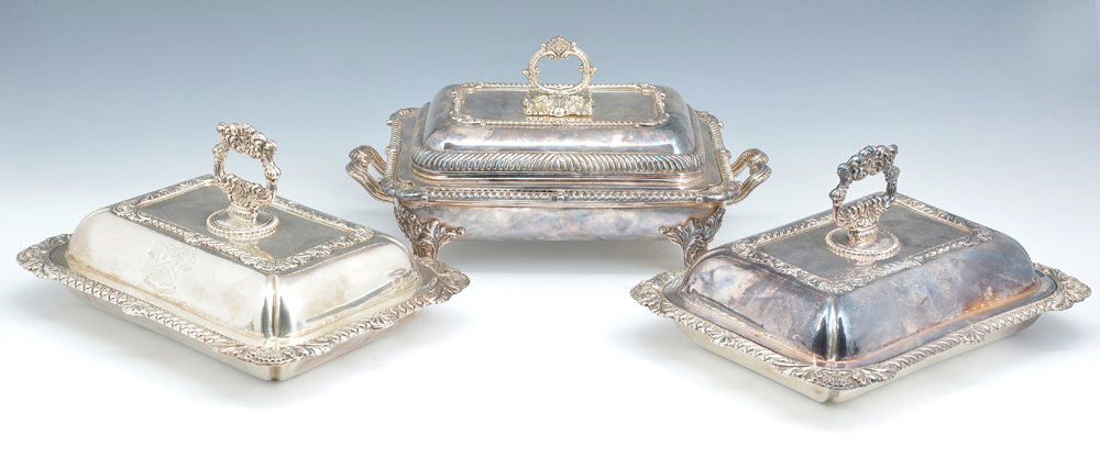 3 Silverplate covered serving dishes (1 of 1)