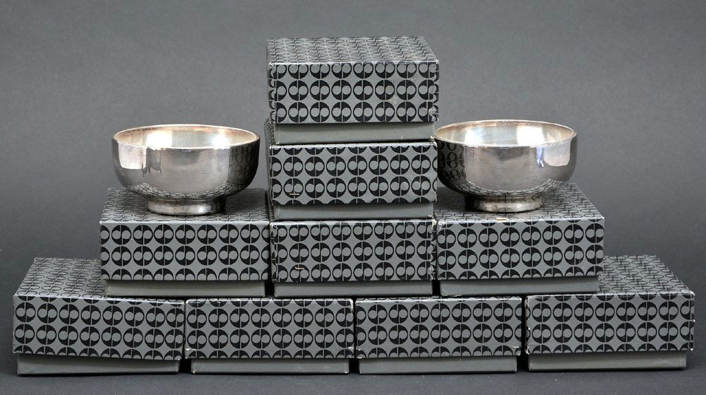 11 Rosenthal Studio Linie glass and silverplate bowls (1 of 2)