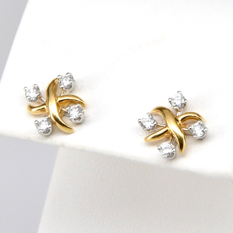 Tiffany & Co. Schlumberger Diamond Earrings (1 of 1)