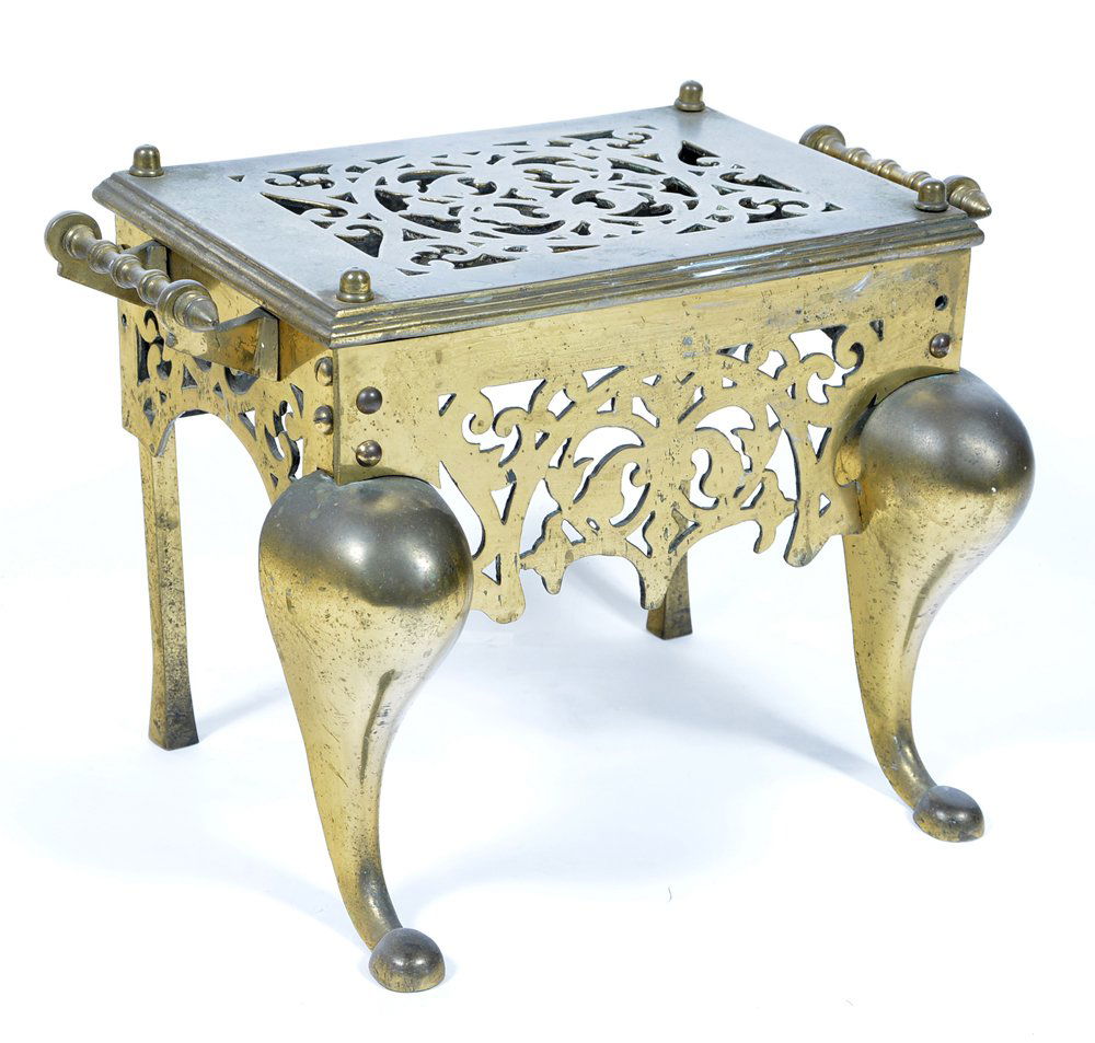 19th c Brass footman (1 of 2)