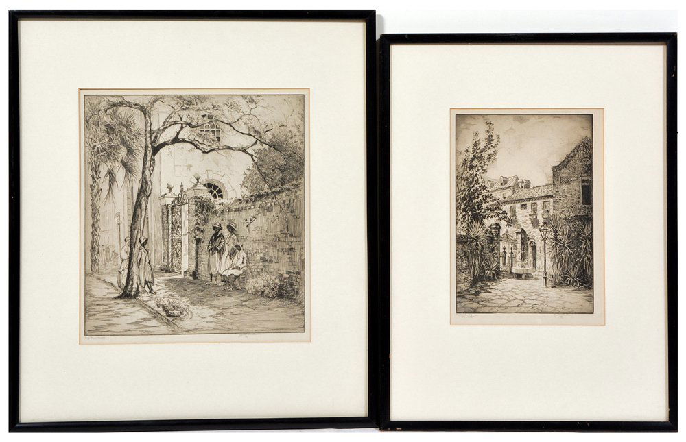 Elizabeth O'Neill Verner engravings (2), Charleston (1 of 1)