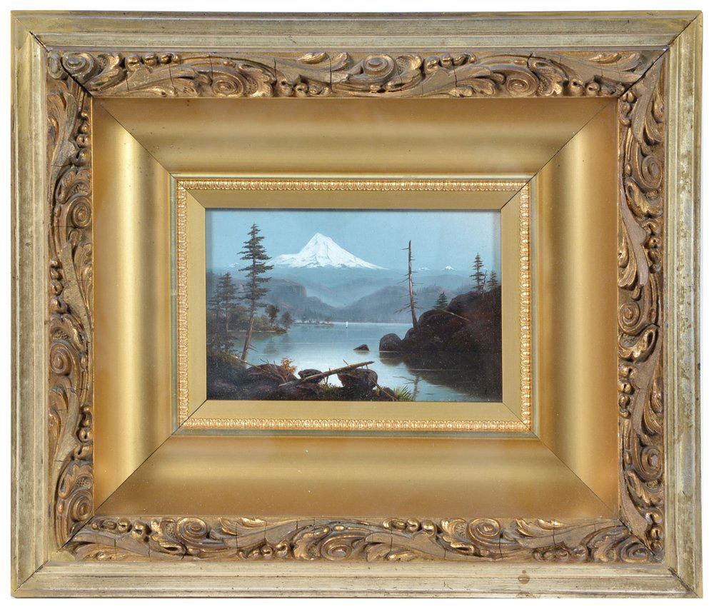 Attrib. William Parrot painting, Mt. Hood (1 of 2)