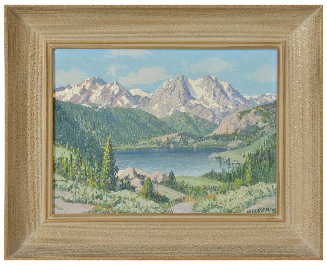 Carl Sammons, June Lake, High Sierra, oil/ board (1 of 2)