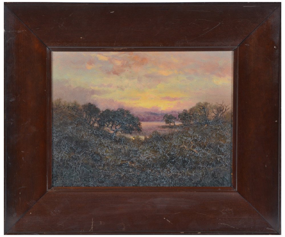Annie Harmon painting, sunset (1 of 2)