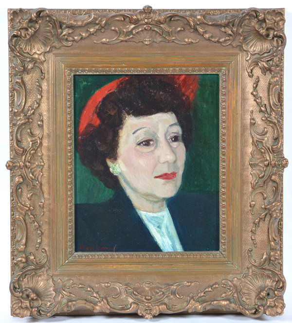 Max Band painting, portrait of a woman (1 of 2)