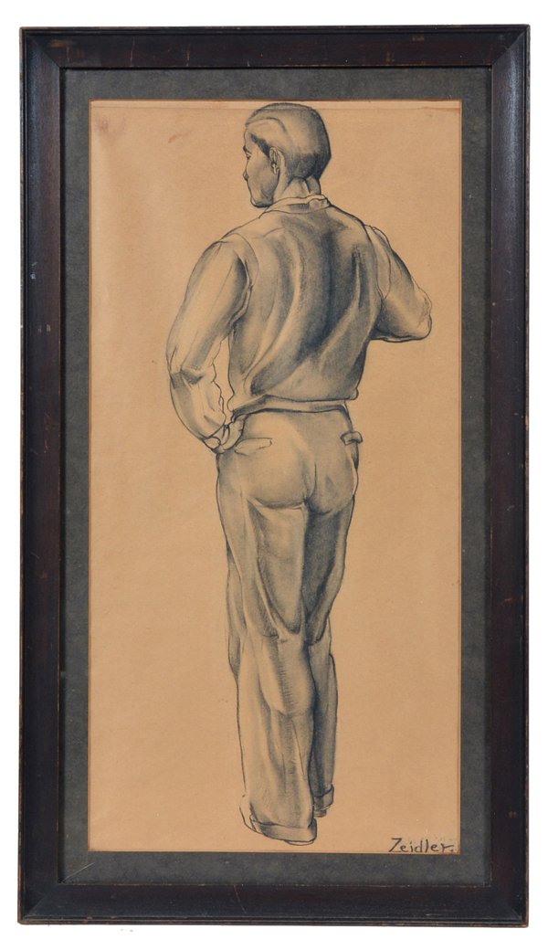 Phylllis Zydler, drawing, "Study" (1 of 3)