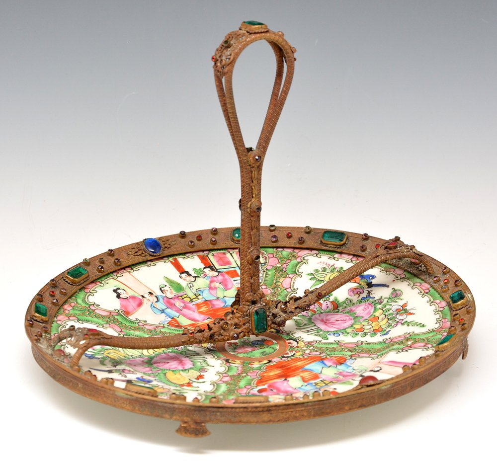 Chinese Rose Canton Canape Tray (1 of 1)