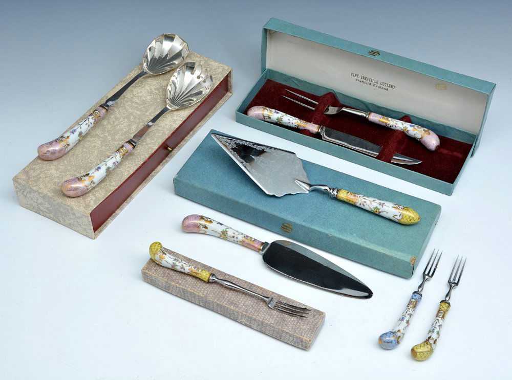 9 Pcs Wm Adams Sheffield Porcelain serving pieces (1 of 1)