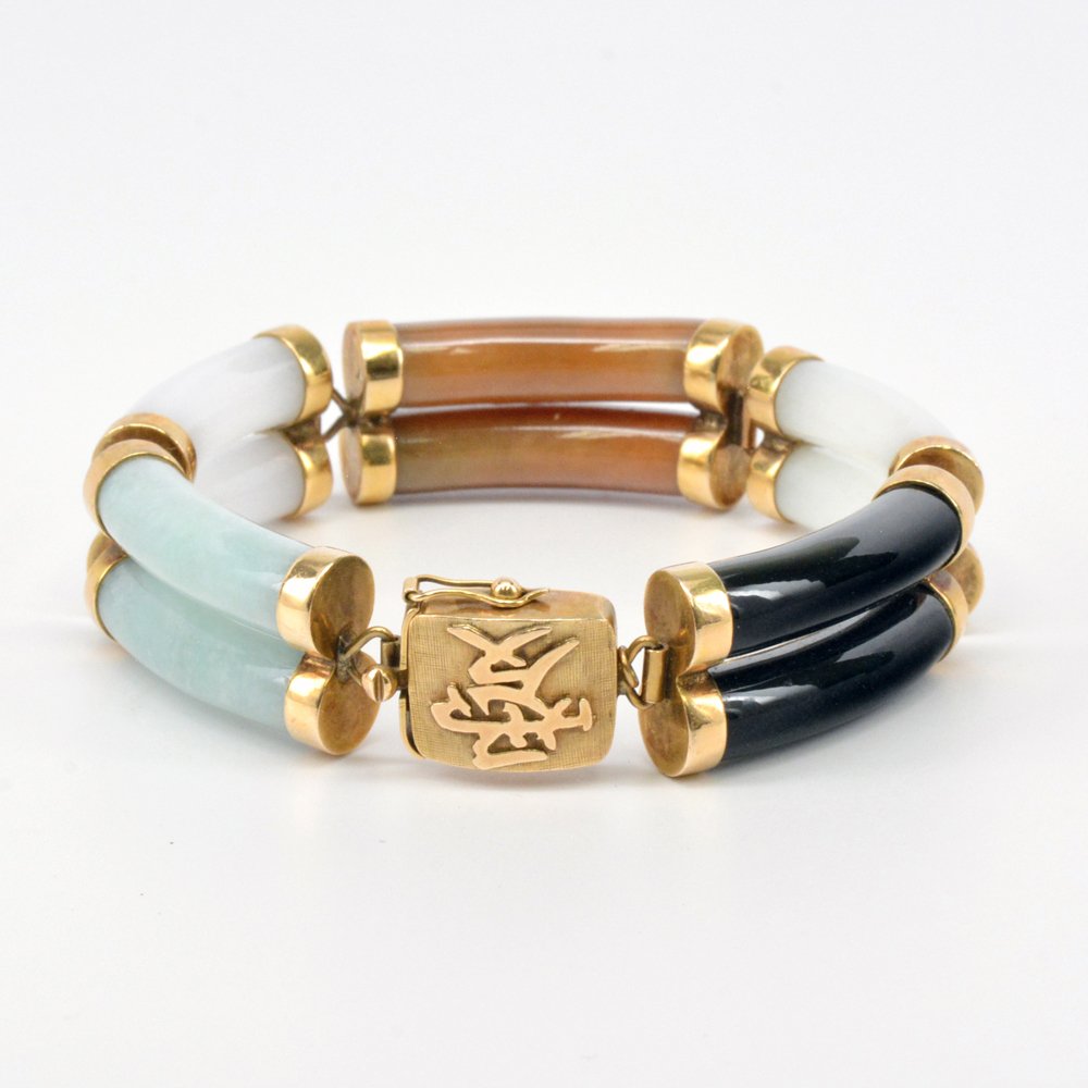 Gump's Multi-Color Jade Bracelet (1 of 1)