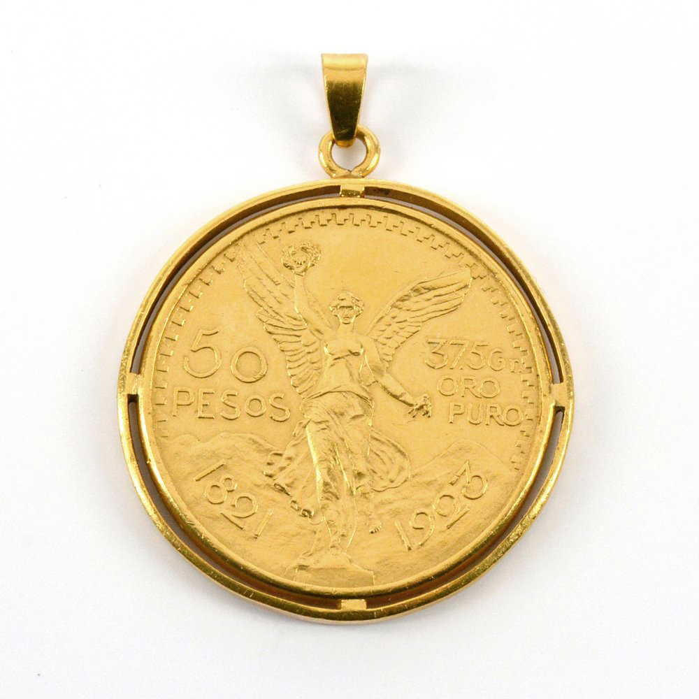 50 Pesos Gold Coin In Bezel 50-pesos-gold-coin-in-bezel