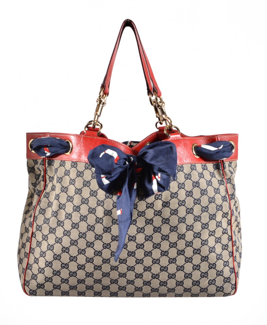 Gucci Positano Scarf Handbag (1 of 1)