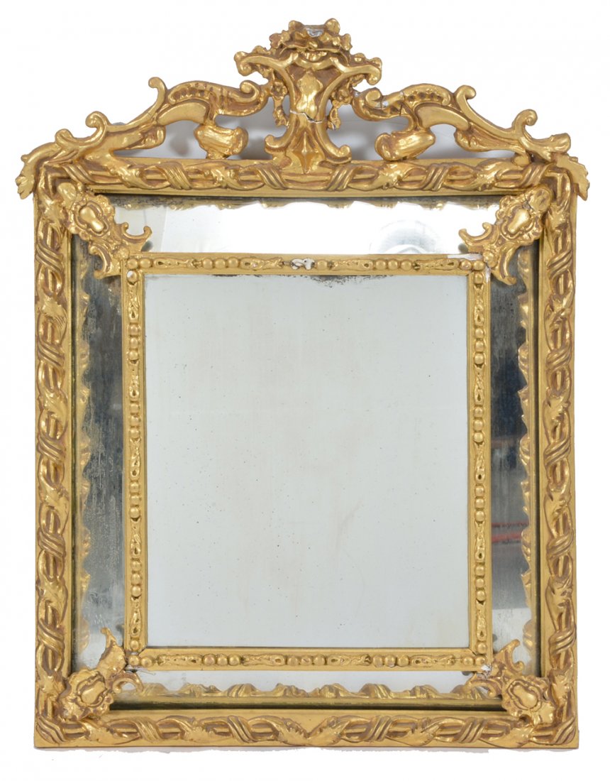 Continental gilt framed mirror, 5 mirrors (1 of 1)