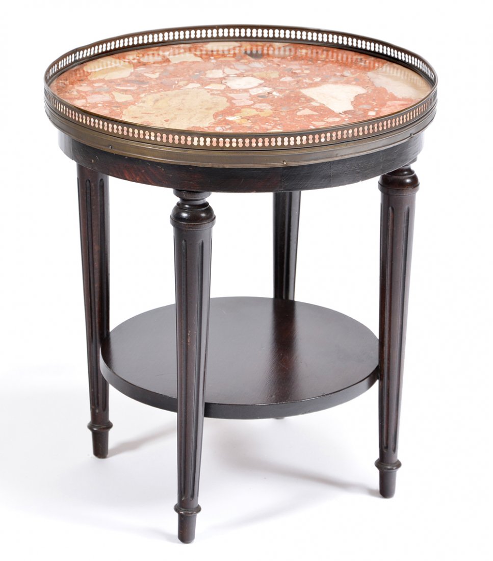 French marble top side table (1 of 1)