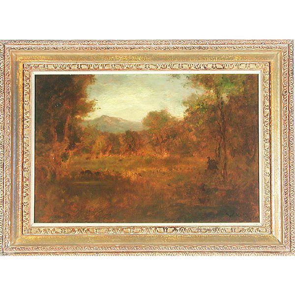 William Keith, California Painting: PAINTING. William Keith (California 1838-1911), Mt. Tamalpais, Marin County, California, oil on canvas, 16" x 24", signed lower right W. Keith SF, very good condition.