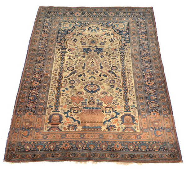 Persian Tree Of Life Prayer Rug, 6' 4" x 4' 6": Persian Tree Of Life prayer rug. Appx 6' 4" x 4' 6". Very good condition.