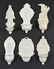 6 White Porcelain Holy Water Fonts
