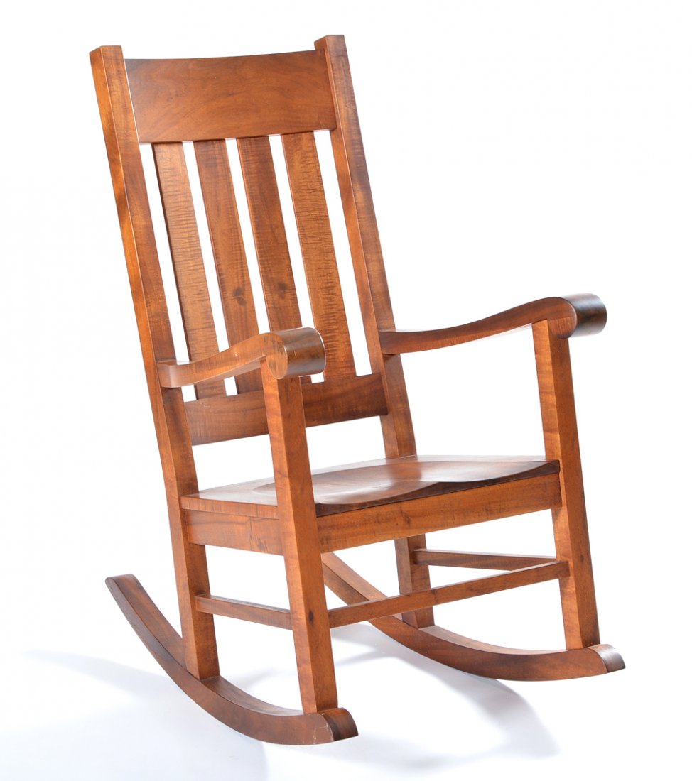 Hawaiian koa rocker, Martin & MacArthur (1 of 2)