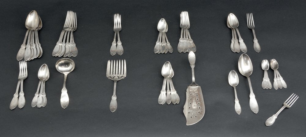 Tiffany & Co sterling silver & coin flatware, (1 of 6)
