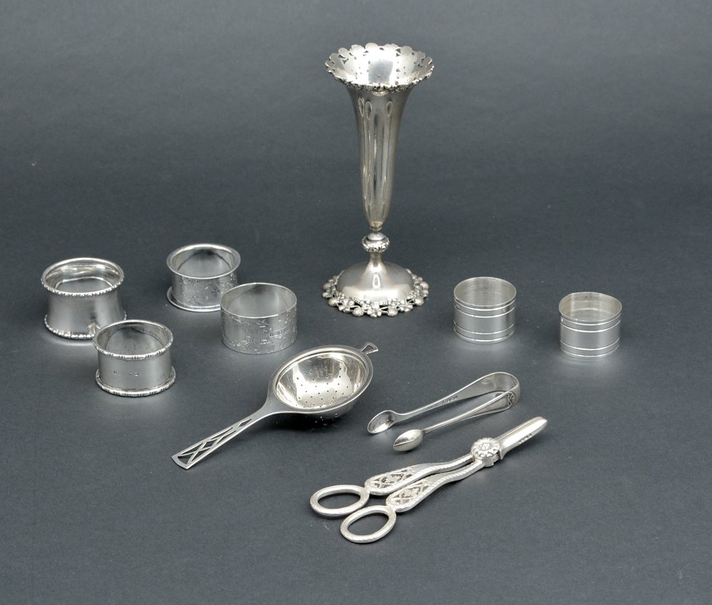 Misc sterling tableware, 10 pcs (1 of 1)
