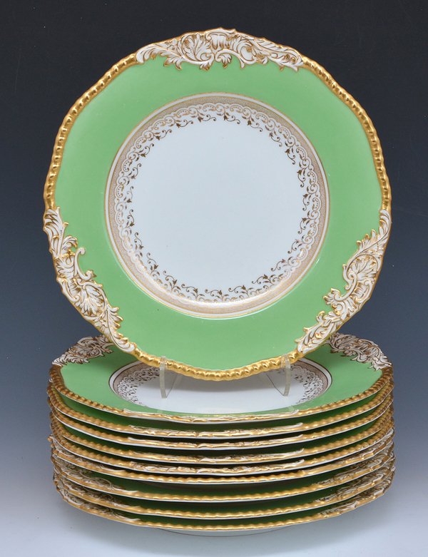 Tiffany Coalport dessert plates, 10 pcs (1 of 2)