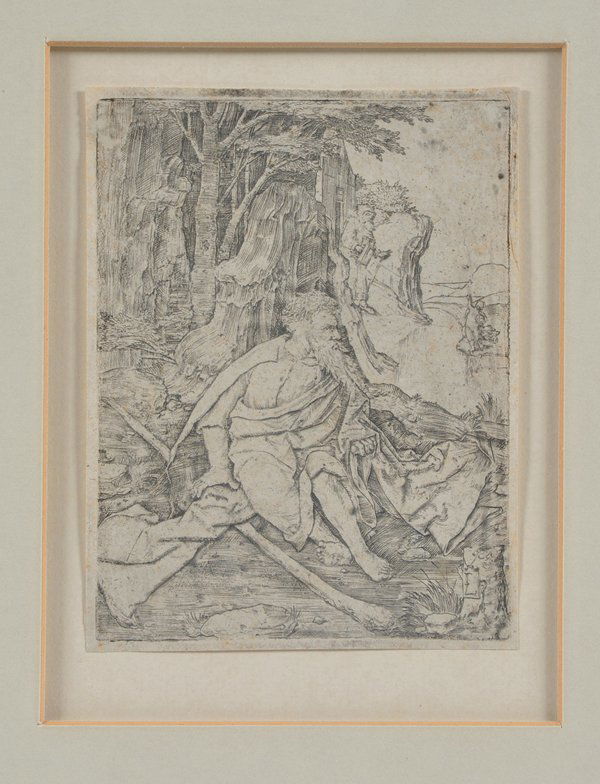 Lucas van Leyden engraving, St Christopher, 1506 (1 of 2)