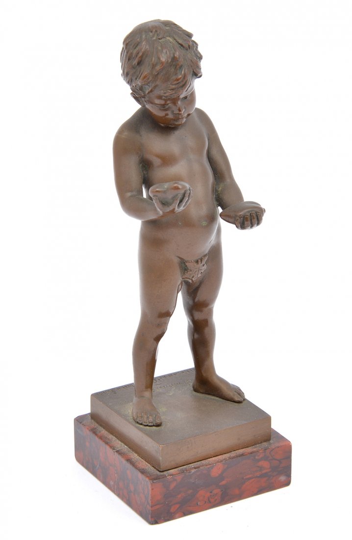 Edmund Gomanski bronze Cupid, 6 1/2" t (1 of 4)