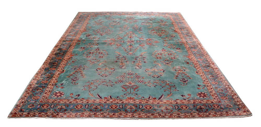 Palace size persian carpet, 17' 9" x 11' 9" (1 of 2)