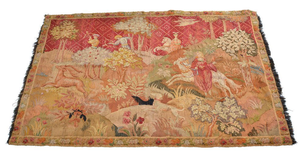 Renaissance style tapestry, 19th c (1 of 2)