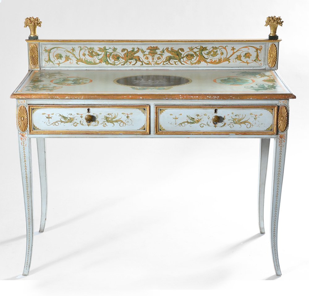 Pomeiian style sideboard, handpainted (1 of 2)