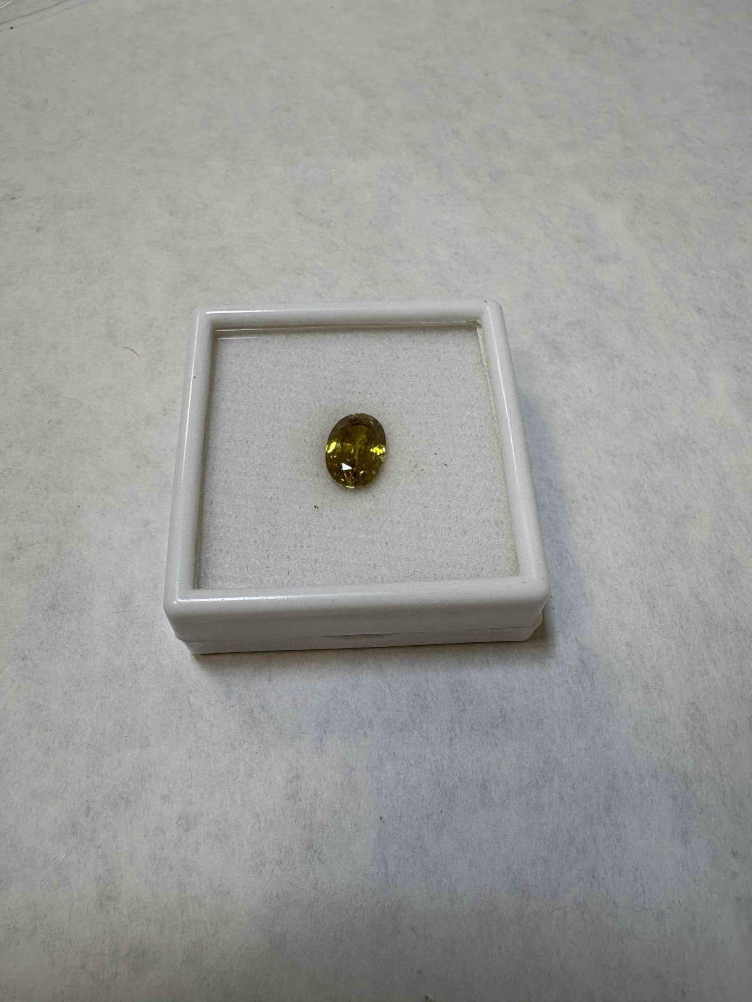 Natural Sphene 5.32Ct Oval Cut:  